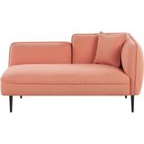 Beliani CHEVANNES Chaise longue in Roze Polyester