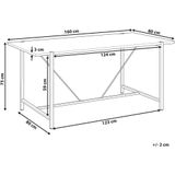 SARITAS - Eettafel - Donkere houtkleur - 80 x 160 cm - MDF