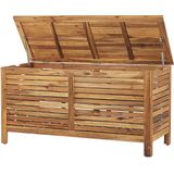 Beliani RIVIERA - Kussenbox - Lichte houtkleur - 130 cm - Acaciahout