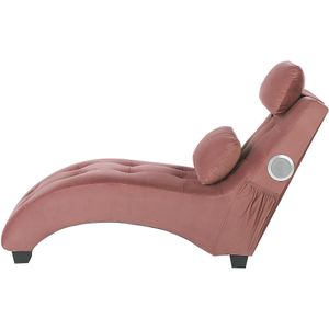 SIMORRE - Chaise Longue - Roze - Universeel - Fluweel