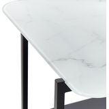 GLOSTER - Salontafel - Zwart - Veiligheidsglas