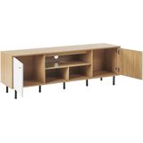 Beliani PALMER  - TV-meubel - Lichte houtkleur - MDF