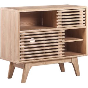 Beliani CLEVELAND - Sideboard - Lichte houtkleur - MDF