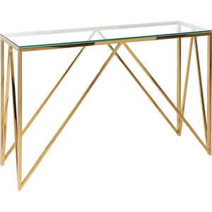 Beliani WESO - Consoletafel - Goud - Veiligheidsglas