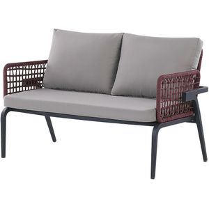 Beliani SCIACCA - Loungeset voor 4 - Grijs - Aluminium