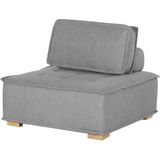 Beliani TIBRO - Modulaire sofa - Grijs - Polyester