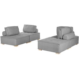 Beliani - TIBRO - Modulaire sofa - Grijs - Polyester