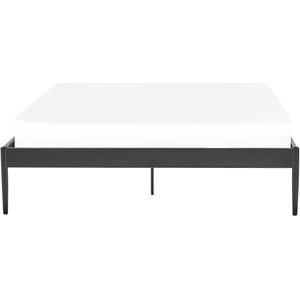 VAURS - Tweepersoonsbed - Zwart - 160 x 200 cm - Staal