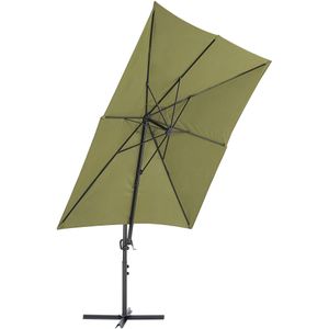 Beliani MONZA II - Zweefparasol - Groen  - Polyester