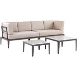 Beliani RIMA III - Loungeset voor 6 - Grijs - Aluminium