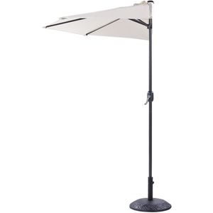 Beliani GALATI - Halfronde parasol-Beige-Polyester