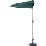 Beliani GALATI - Halfronde parasol - Groen - 270 cm - Polyester