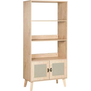 PARTON - Boekenkast - Lichte houtkleur - MDF