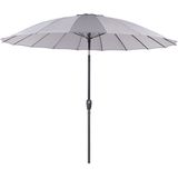 Beliani BAIA - Parasol - Grijs - 270 cm - Polyester