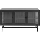 Beliani DEVON - Sideboard - Zwart - Staal