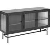 Beliani DEVON - Sideboard - Zwart - Staal