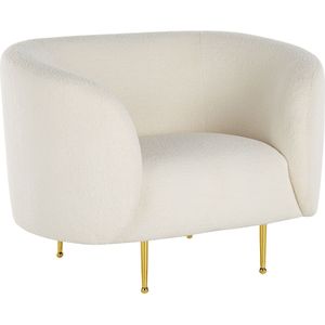 LOEN - Fauteuil - Wit - Polyester