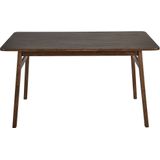 VENTERA - Eettafel - Donkere houtkleur - 140 x 85 cm - Rubberhout