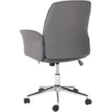 Elegante Bureaustoel Polyester Draaibaar Grijs Ravising