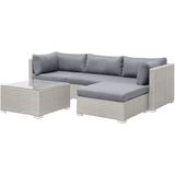 Beliani SANO - Loungeset-Grijs-PE rotan