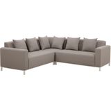 Beliani BELIZE - Loungeset voor 5 - Beige - Polyester