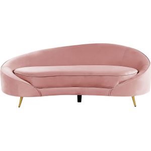 SAVAR - Driezitsbank - Roze - Fluweel