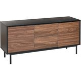 Beliani OKLAND - Sideboard - Zwart - Spaanplaat