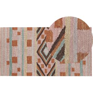 YOMRA - Vloerkleed - Multicolor - 80 x 150 cm - Wol