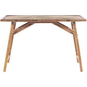Beliani MOLISE - Inklapbare tafel-Lichte houtkleur-Bamboehout