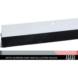 PRIOstahl - Deurafdichting - Bruin - 1 meter - Aluminium - Tochtstopper