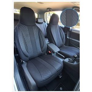 BREMER SITZBEZÜGE Stoelhoezen geschikt voor Volvo S40 Cross Country vanaf 2012 MD504 zwart