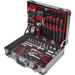 STIER - Universeel Gereedschapsassortiment - Aluminium Koffer - 144 Stuks