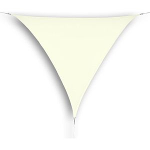hanSe® Schaduwdoek Driehoek Waterdoorlatend 4x4x4 m Zonnedoek Creme