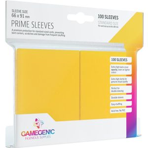 Prime Sleeves 66x91mm Geel (100 stuks)