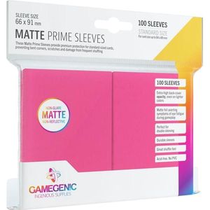 Prime Matte Sleeves 66x91mm Roze (100 stuks)