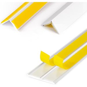 Hoekprofiel - Wit - PVC - Zelfklevend