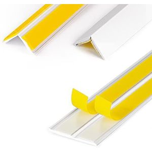 Hoekprofiel - Wit - PVC - Zelfklevend