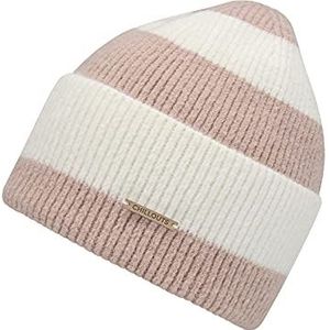 CHILLOUTS Susi Hat beanie-muts voor dames, Rose strepen, Eén maat