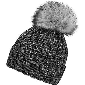 CHILLOUTS Rosalie Hat Wintermuts voor dames, Dark Grey Glitter, One size