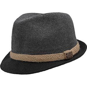 CHILLOUTS Heren Sendai Hat Trilby, dark grey, L/XL