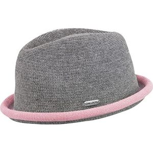 CHILLOUTS Boston hoed, lichtgrijs/roze, S-M, lichtgrijs/roze