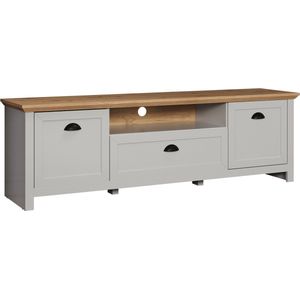 Trendteam- TV Meubel Tv-meubel Landside | x 41 x 53 | 2 Deuren, 1 Klep | Artisan Oak - 171cm - Wit