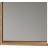 trendteam smart living - Garderobe spiegel wandspiegel - Synnax - opbouwmaat (B x H x D) 80 x 72 x 12 cm - kleur antraciet met Coast Evoke eiken - 213445251