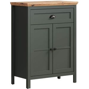 trendteam smart living - Stanton 220986704 - commode - kast - afmetingen opgebouwd (b x h x d): 77 x 102 x 39 cm - kleur: dennengroen en eiken Evoke