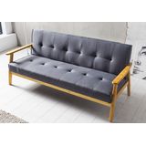 SalesFever Schlafsofa "Skagen, Sofa, 3-Sitzer", mit Holzgestell, 60 Relax- und Schlaffunktion, Breite 190 cm
