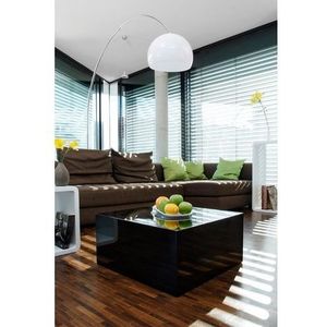 SalesFever salontafel vierkant | hoogglans gelakt | MDF hout | B 60 x D 60 x H 30 cm | zwart - zwart Vervaardigd hout 399590