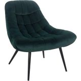 Onbekende loungestoel XXL met stiksel Scandinavisch design. 76 x 87 x 86 cm groen