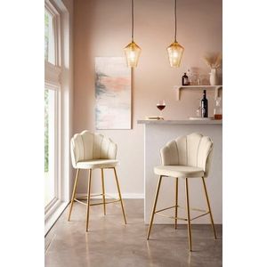 SalesFever Barhocker »Clam«, (Set, 2er Set), extravagantes Muscheldesign