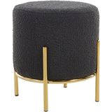 Hocker Bouclé  ¦ grau ¦ Maße (cm): B: 35 H: 38  Ø: 35.0 Polstermöbel > Hocker - Möbel Kraft