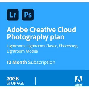 Adobe - Photography Plan - 1 TB Cloudopslag - Inclusief Norton 360 Deluxe